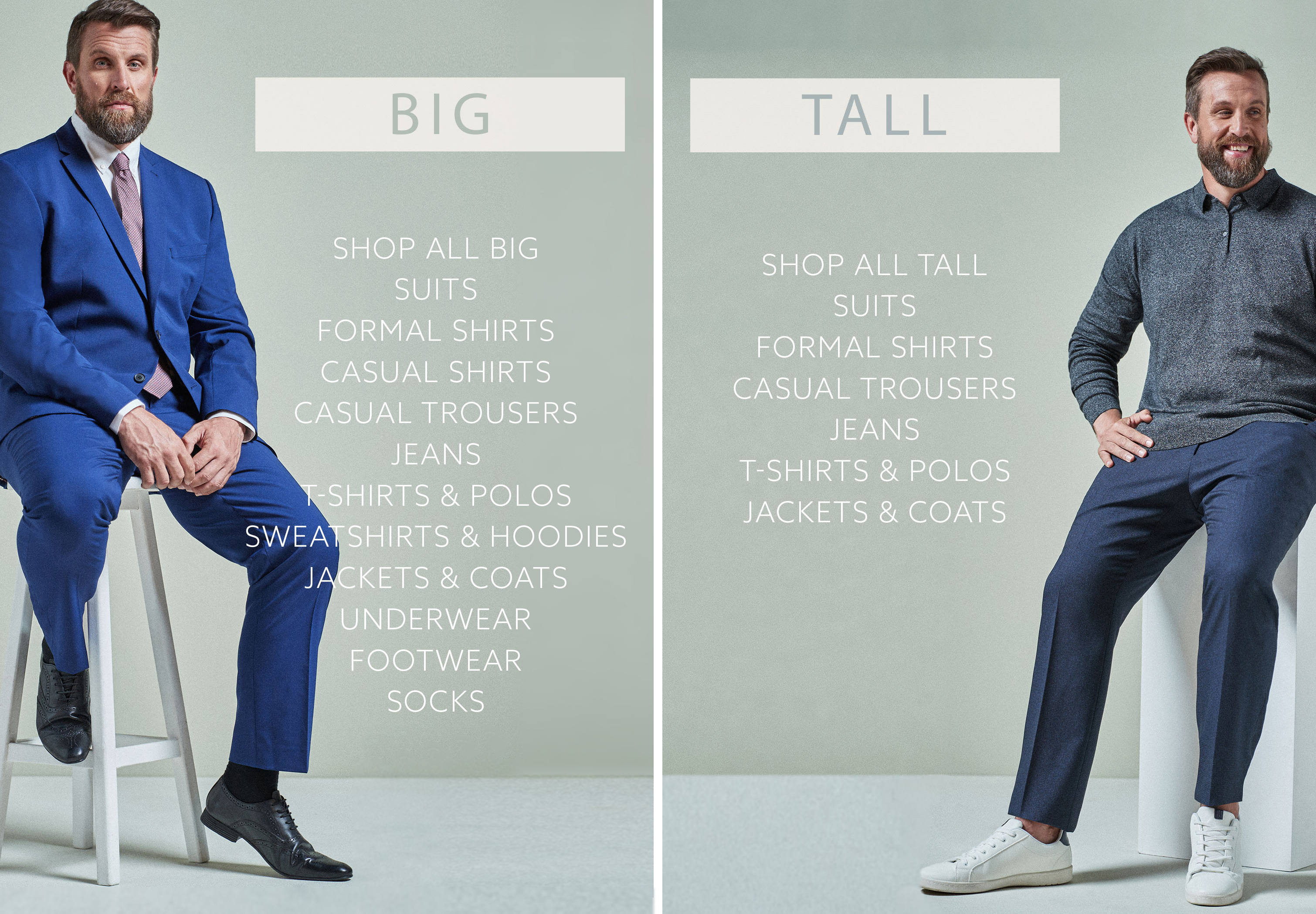 Big & Tall Clothing | Mens Big & Tall Outfits | Next UK